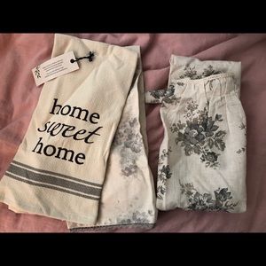 Apron and tea towel set